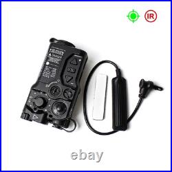 Airsoft RAID X Metal Aiming Sight Visible Green Beam Laser + IR Infrared Laser