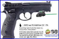 ArmaLaser GTO for CZ 75 with Rail GREEN Laser Sight withFLX68 Grip Touch