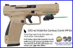 ArmaLaser GTO for Century Canik TP9 SA GREEN Laser Sight with FLX64 Grip Touch