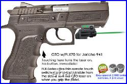 ArmaLaser GTO for Jericho 941 GREEN Laser Sight with FLX70 Grip Touch Activation