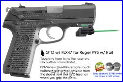 ArmaLaser GTO for Ruger P95 with Rail GREEN Laser Sight with FLX47 Grip Touch On/Off ArmaLaser GTO for Ruger P95 with Rail GREEN Laser Sight with FLX47 Grip Touch On/Off