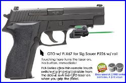 ArmaLaser GTO for SIG Sauer P226 with Rail GREEN Laser Sight with FLX67 Grip Touch ArmaLaser GTO for SIG Sauer P226 with Rail GREEN Laser Sight with FLX67 Grip Touch