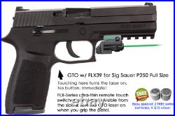ArmaLaser GTO for SIG Sauer P250 Full Size GREEN Laser Sight with FLX39 Grip Touch