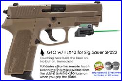 ArmaLaser GTO for SIG Sauer SP2022 GREEN Laser Sight withFLX40 Grip Touch On/Off ArmaLaser GTO for SIG Sauer SP2022 GREEN Laser Sight withFLX40 Grip Touch On/Off