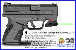 ArmaLaser GTO for Springfield XD Mod 2 4-5 S. C. GREEN Laser Sight withFLX75 Grip
