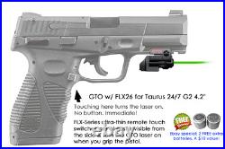 ArmaLaser GTO for Taurus 24/7 G2 4.2 GREEN Laser Sight with FLX26 Grip Touch