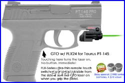ArmaLaser GTO for Taurus PT145 GREEN Laser Sight with FLX24 Grip Touch Activation