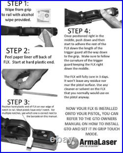 ArmaLaser GTO for Walther P99c & P99AS GREEN Laser Sight withFLX43 Grip Activation