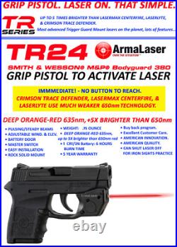 ArmaLaser TR24 RED Laser Sight for S&W M&P Bodyguard 380 with Holster, NOT fit 2.0
