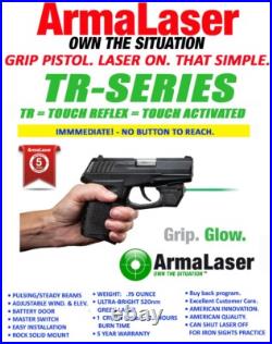 ArmaLaser TR39G Ruger LCP Max GREEN Laser Sight with Grip Touch Activation