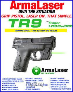 ArmaLaser TR9-G Ruger LC9 LC9S LC380 EC9s Green Laser Sight with Grip Activation