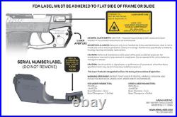 ArmaLaser Touch-Activated Laser Sight, Beretta 92/96/92FS/96FS/M9, Green, TR20G