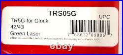Armalaser Green Laser for for Glock 42/43, Black TR5G NEW