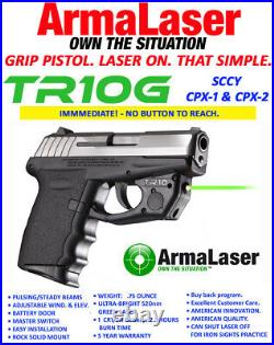 Armalaser Tr10g Sccy Cpx-1 Cpx-2 Cpx-3 Bright Green Laser With Grip Activation