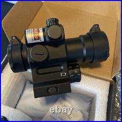 At3 Tatical Leos Red Dot Sight With Integrated Green Laser Sight New