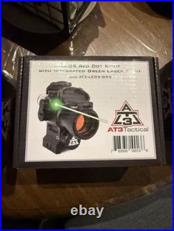At3 red dot with green laser and AT3 4x magnifier quick detach
