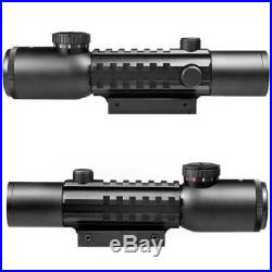 BARSKA Tactical 4x28 Illuminated Electro Sight withGreen Laser Scope Combo DA12192