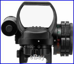 Barska Multi Reticle Electro Sight with Red Laser, Black AC12136 Red Dot Sight