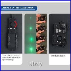 Black Aiming Laser PEQ Green IR Laser Dot Sight with KV-D2 Reset to Zero Switch