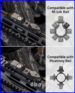 CVLIFE Green/Red Laser Sight Compatible with M-Lok and Picatinny Rail, Black