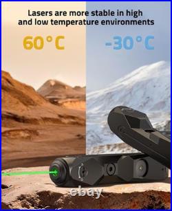 CVLIFE Green/Red Laser Sight Compatible with M-Lok and Picatinny Rail, Black