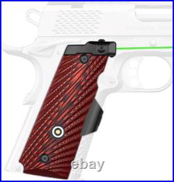 Compact/Full Size 1911 Laser Grip with Ambi Safety Cut, G10 1911 Laser Sight No
