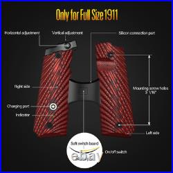 Compact/Full Size 1911 Laser Grip with Ambi Safety Cut, G10 1911 Laser Sight No