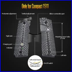 Compact/Full Size 1911 Laser Grip with Ambi Safety Cut, G10 1911 Laser Sight No