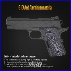 Compact/Full Size 1911 Laser Grip with Ambi Safety Cut, G10 1911 Laser Sight No