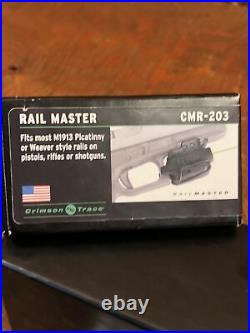 Crimson Trace CMR-203 GREEN Rail Master laser sight for pistols/rifles/shotguns