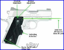 Crimson Trace LG-404G Lasergrip Green Laser Sight for Many 1911 Pistols