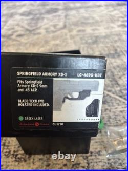 Crimson Trace LG-469G-HBT Green Laser, IWB Blade-Tech L Holster Springfield XD-S