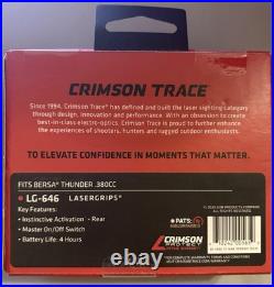 Crimson Trace LG-646 LaserGrips Laser Sight Red Laser for Bersa Thunder 380CC