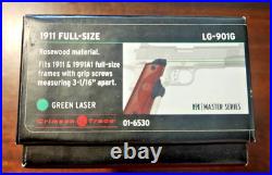 Crimson Trace LG-901G Green Master Laser Grips Rosewood for 1911 Full-Size
