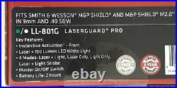Crimson Trace LL-801G Laserguard Pro Green Sight For Smith Wesson M&P Shield NEW