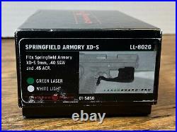 Crimson Trace LL-802G Laserguard Pro GREEN Laser & Light Combo, SPRINGFIELD XD-S