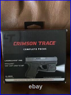 Crimson Trace LL-803G Laserguard Pro for Glock 42/43/43X/48 Black