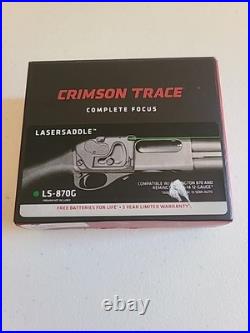 Crimson Trace LS-870G Lasersaddle Green Laser Sight for Remington 870 & 12ga New