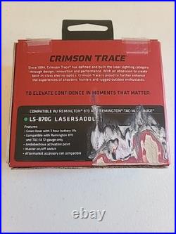 Crimson Trace LS-870G Lasersaddle Green Laser Sight for Remington 870 & 12ga New