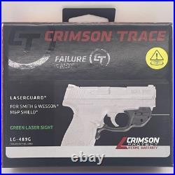 Crimson Trace LaserGuard LG-489G GREEN Laser Sight for S&W M&P Shield NEW SEALED