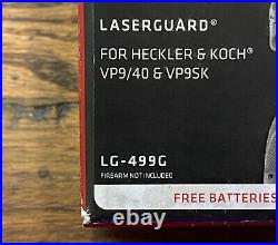 Crimson Trace Laserguard GREEN Laser Sight, H&K VP9, VP40 Full Size & Compact