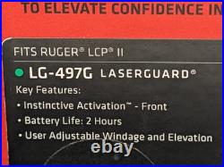 Crimson Trace Laserguard LG-497G Ruger LCP II Green Laser Version Newithsealed