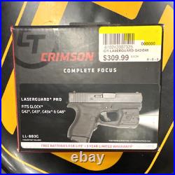 Crimson Trace Laserguard Pro LL-803G Green Laser 150 Lumen for Glock 42/43