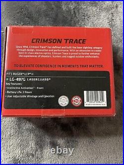 Crimson Trace Lg-497g Laserguard Green Laser Sight For Ruger Lcp II