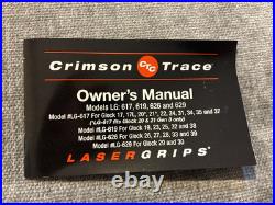 Crimson Trace Lg-619 Laser Grip Glock 19 23 25 32 38 New (km)