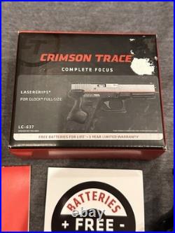 Crimson Trace Lg-637 Lasergrips Red Laser Sight For Glock Gen3, Gen4 & Gen5 Full