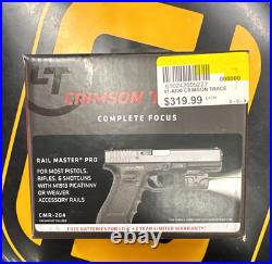 Crimson Trace Rail Master Pro CMR-204 Green Laser & 100 Lumen Light Black