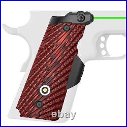 DARKFANG Compact/Full Size 1911 Laser Grip with Ambi Safety Cut, G10 1911 Las