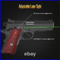 DARKFANG Compact/Full Size 1911 Laser Grip with Ambi Safety Cut, G10 1911 Las