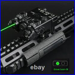 DBAL A2 Dual Beam Aiming IR Laser&Green Dot Sight LED White Hunting Strobe Light